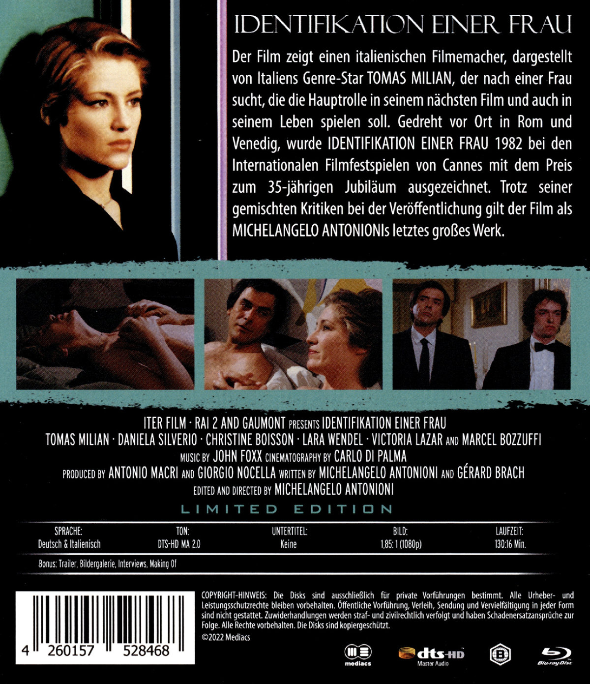 Identifikation einer Frau  (Blu-ray Disc)