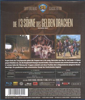 13 Söhne des gelben Drachen, Die (blu-ray)