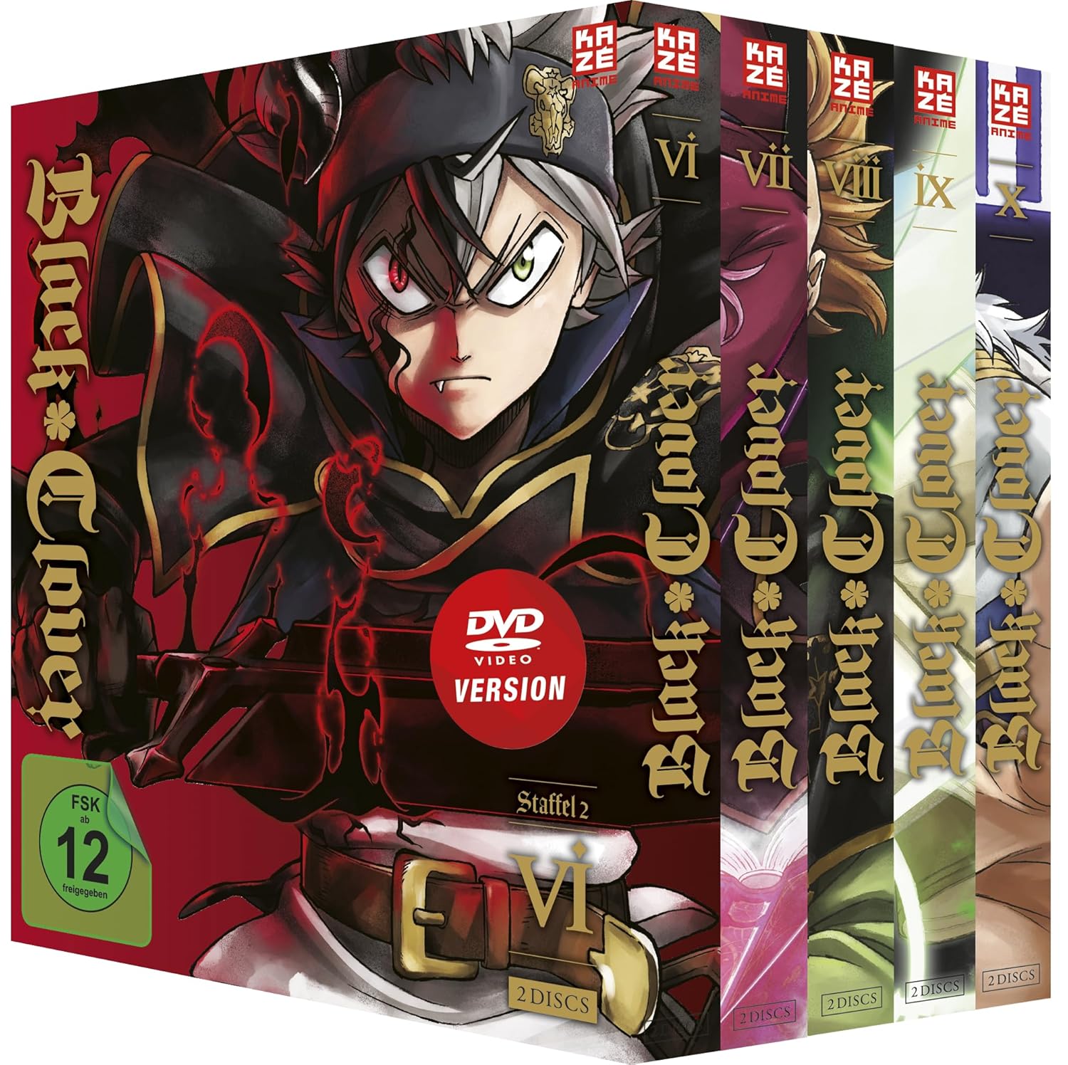 Black Clover - Staffel 2 - Gesamtausgabe - Bundle  [5 DVDs]  (DVD)