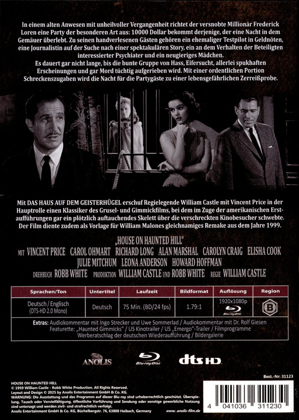 Das Haus auf dem Geisterhügel - Das Vermächtnis der Galerie des Grauens (blu-ray)  Das Haus auf dem Geisterhügel - Das Vermächtnis der Galerie des Grauens (blu-ray)