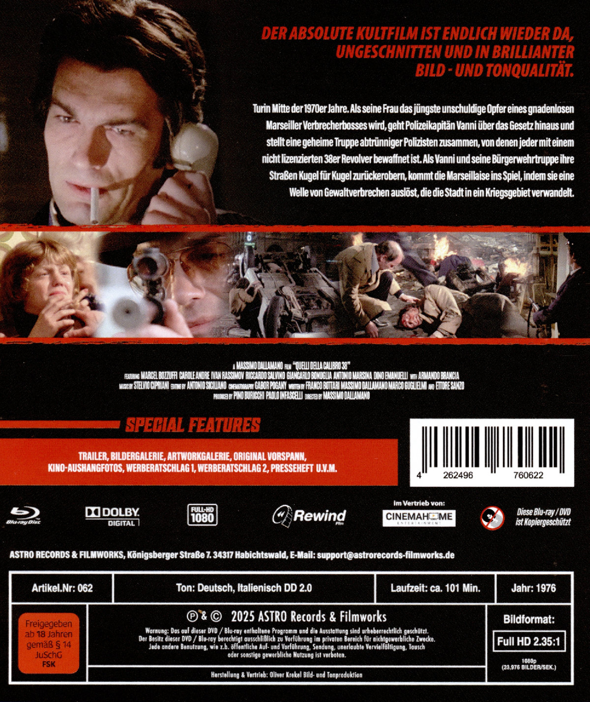 Kaliber 38 - Genau zwischen die Augen  (Blu-ray Disc) 