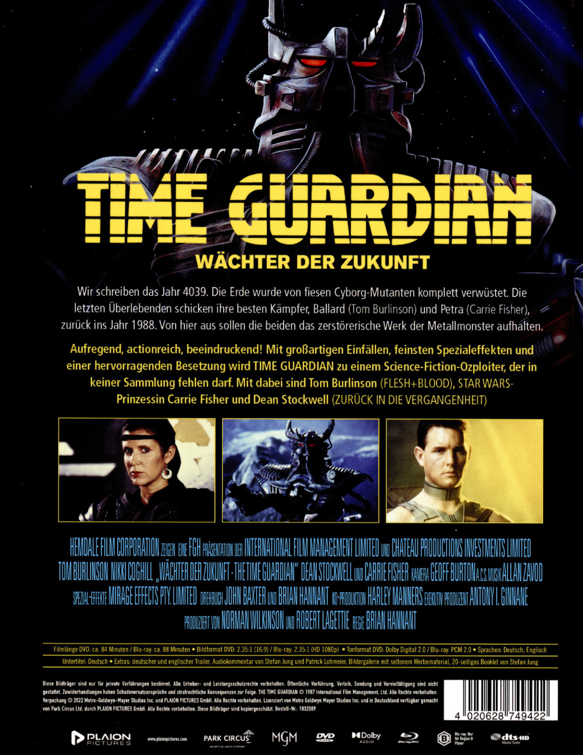 Time Guardian - Wächter der Zukunft - Uncut Mediabook Edititon (DVD+blu-ray) (A)