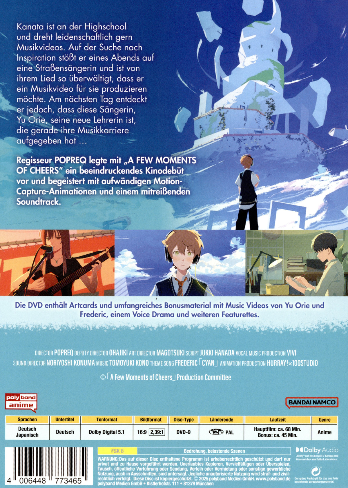 A FEW MOMENTS OF CHEERS  (DVD)