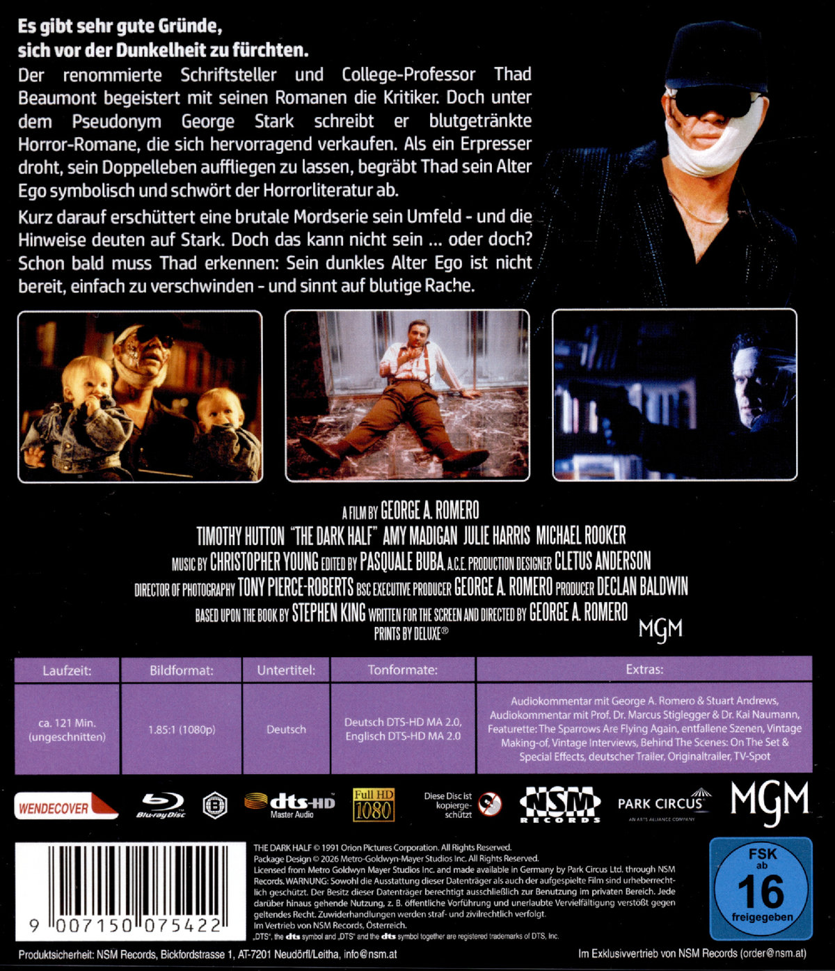 Stephen King's Stark: The Dark Half (uncut)  (Blu-ray Disc)