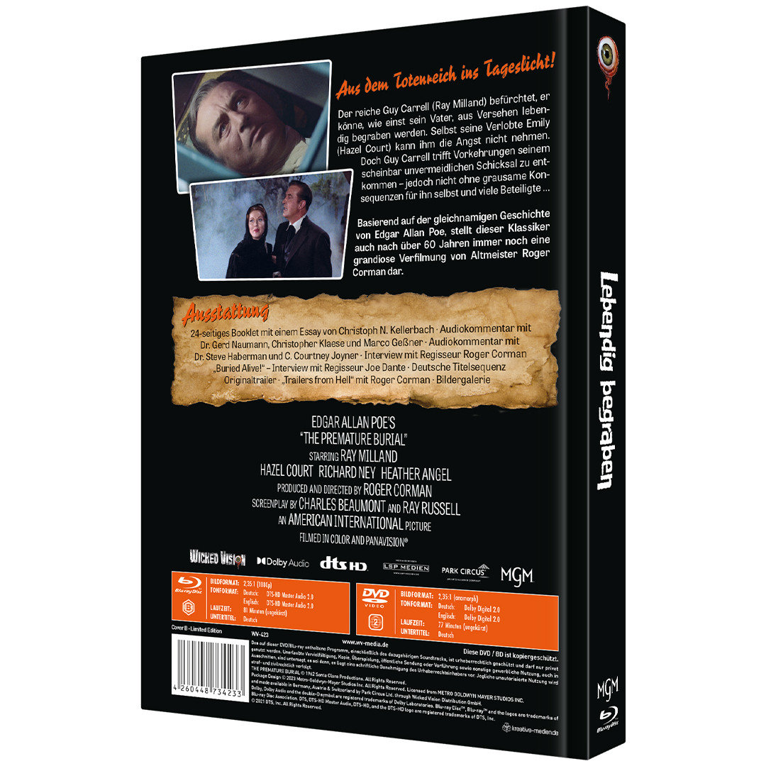 Lebendig begraben - Uncut Mediabook Edition (DVD+blu-ray) (B)