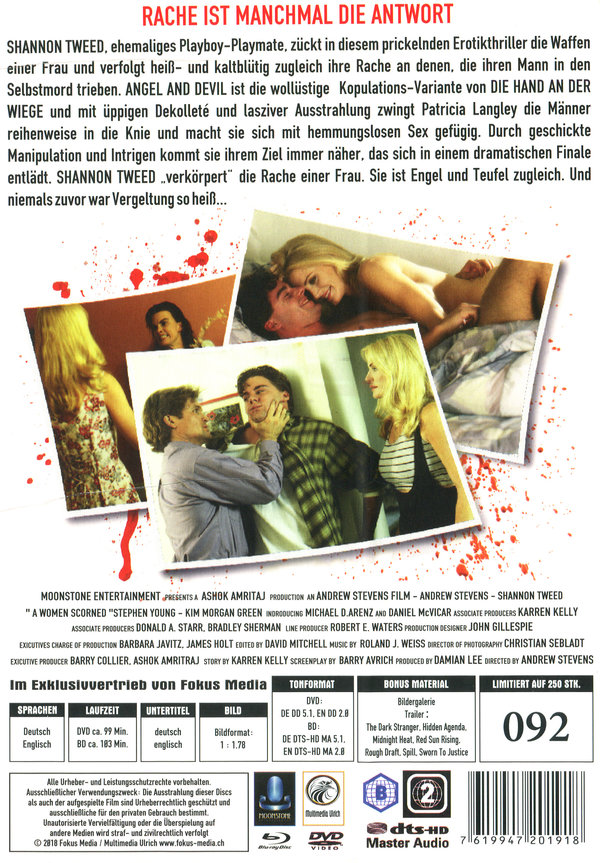 Angel and Devil - Eine Frau sieht rot - Uncut Mediabook Edition (DVD+blu-ray) (B)