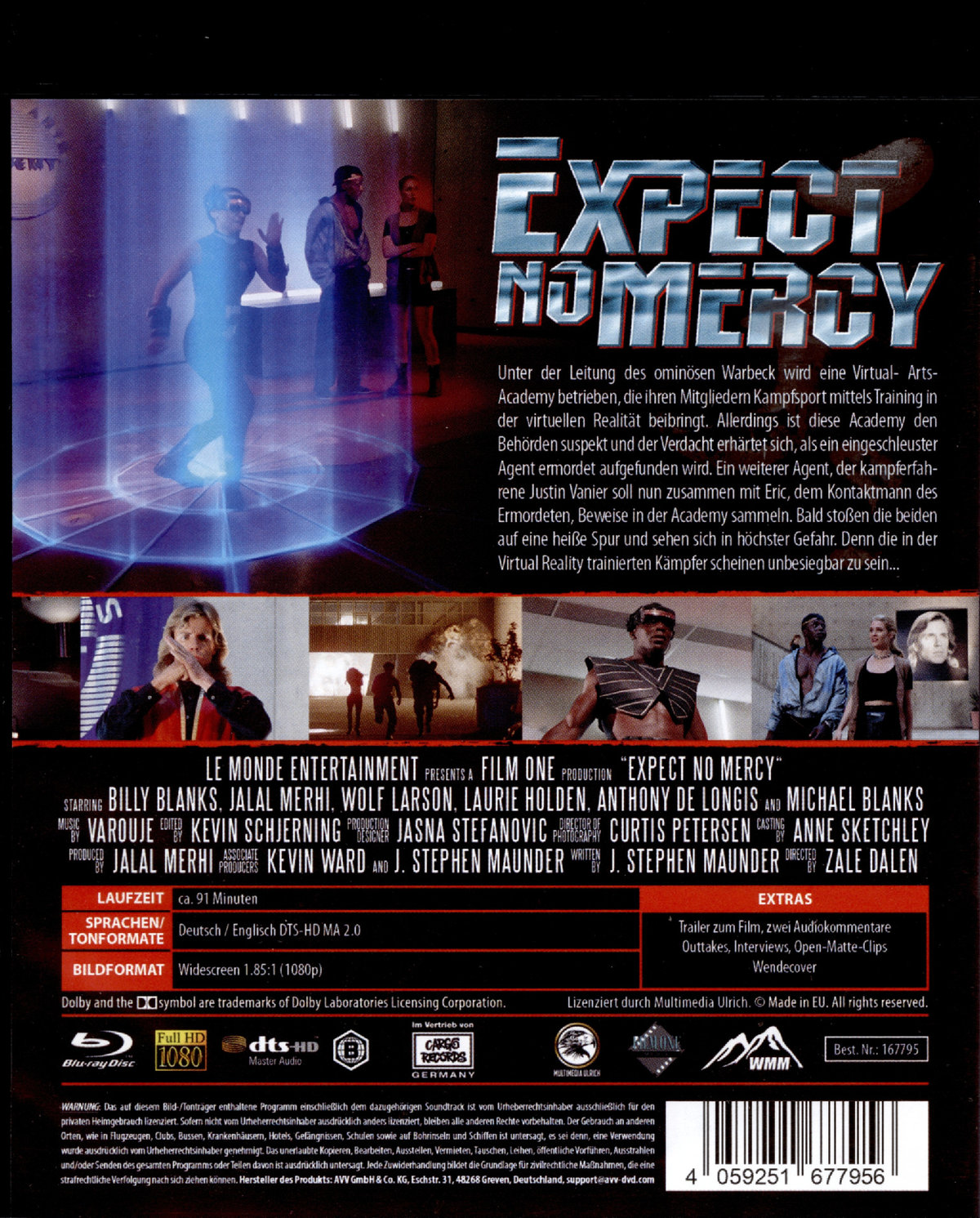 EXPECT NO MERCY - BR 4K HD REMASTERED!  (Blu-ray Disc)