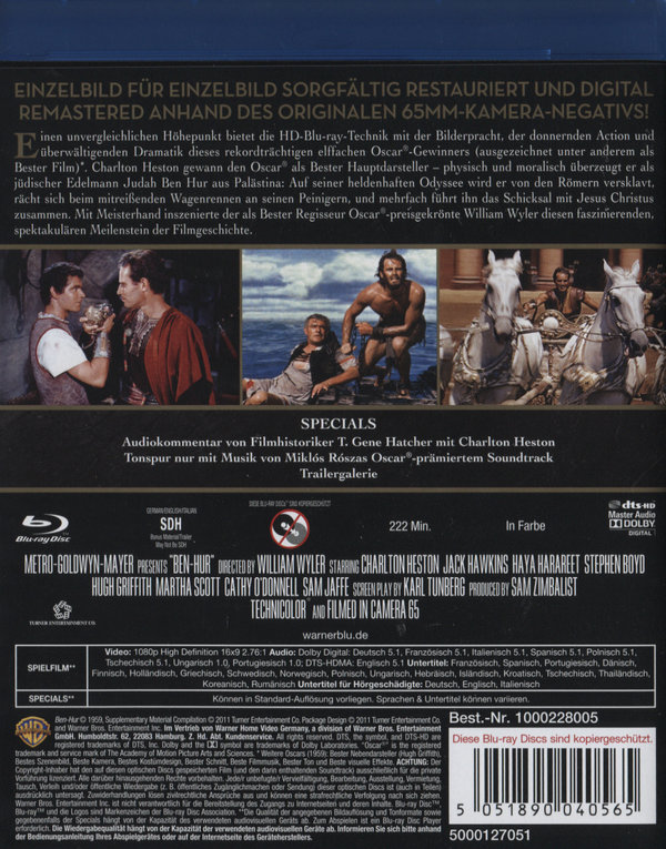 Ben Hur (1959) (blu-ray)