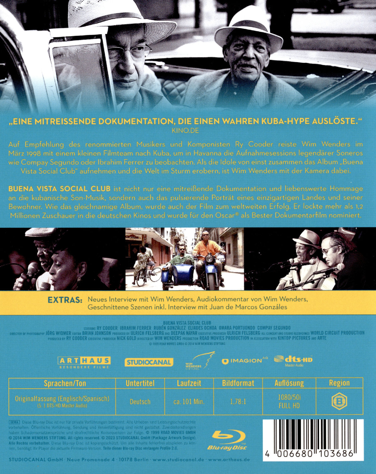 Buena Vista Social Club  (OmU)  (Blu-ray Disc)