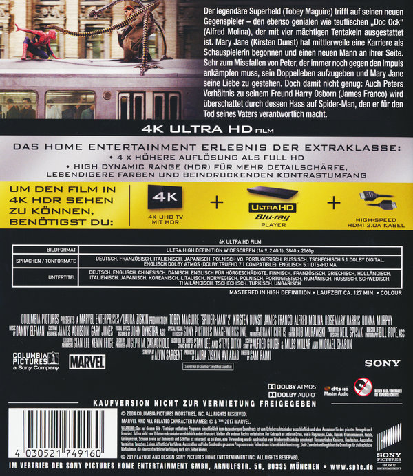 Spider-Man 2 (4K Ultra HD)