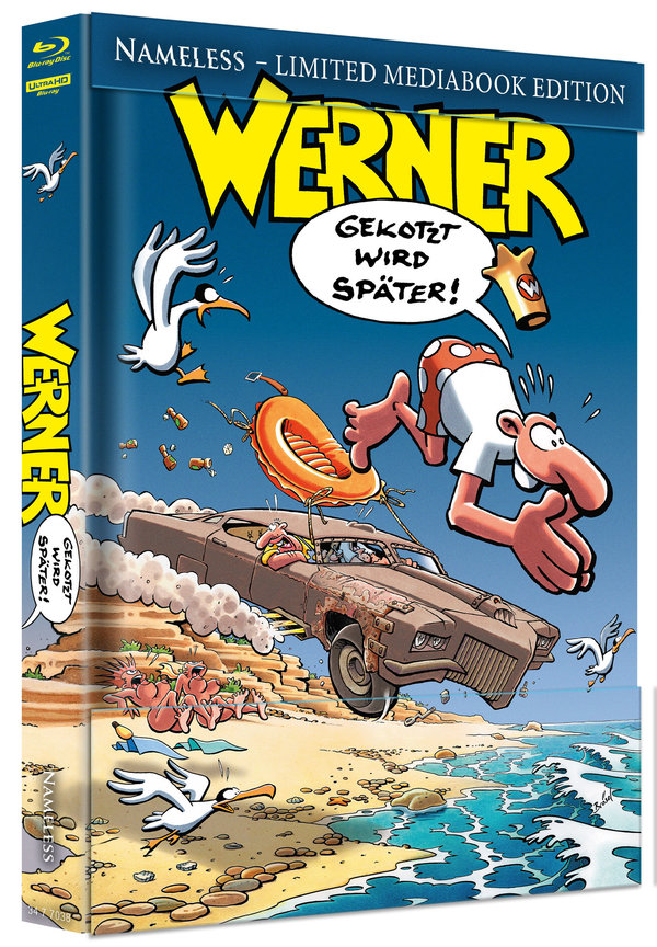 Werner - Gekotzt wird später!  - Uncut Mediabook Edition  (4K Ultra HD+bluray) (A)