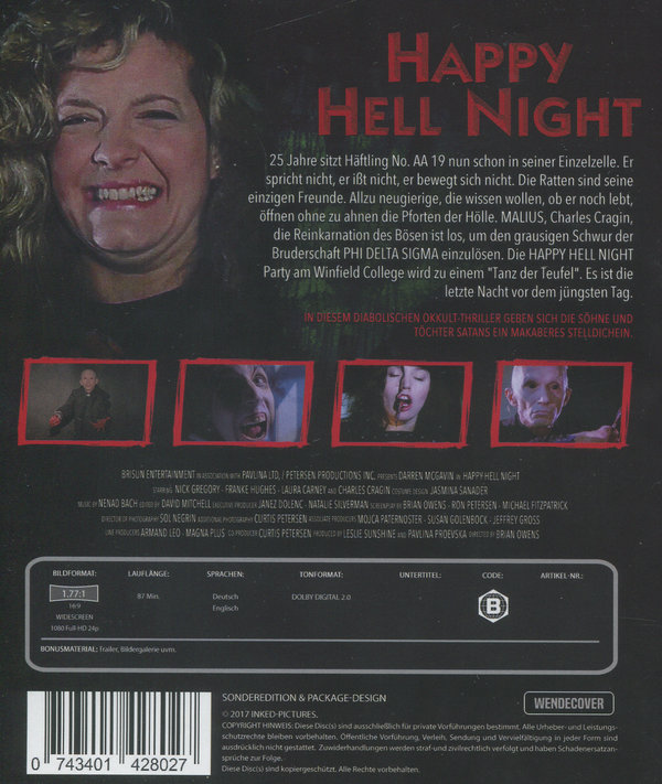 Happy Hell Night - Uncut Edition (blu-ray) Happy Hell Night - Uncut Edition (blu-ray)