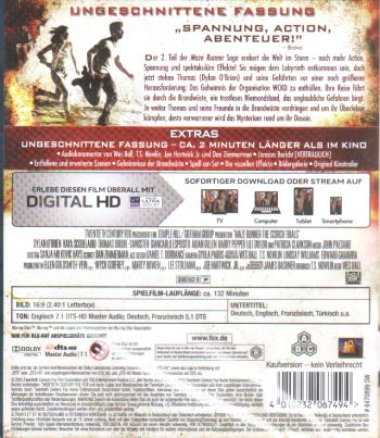 Maze Runner - Die Auserwählten in der Brandwüste (blu-ray)