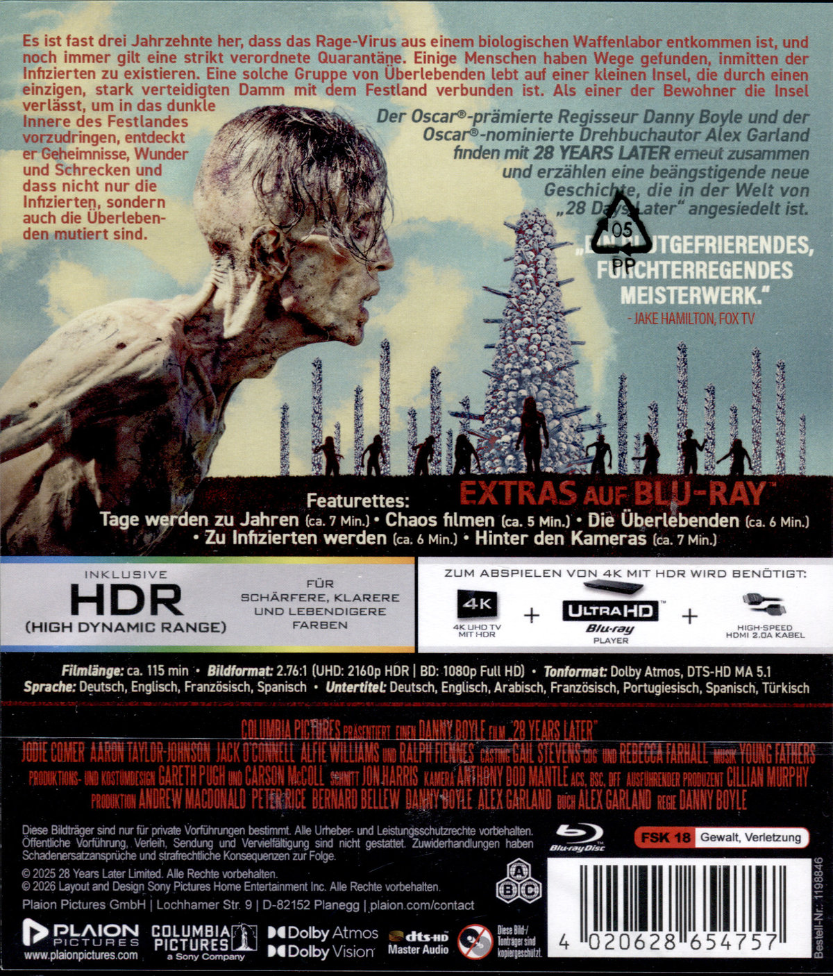 28 Years Later  (4K Ultra HD) (+ Blu-ray)