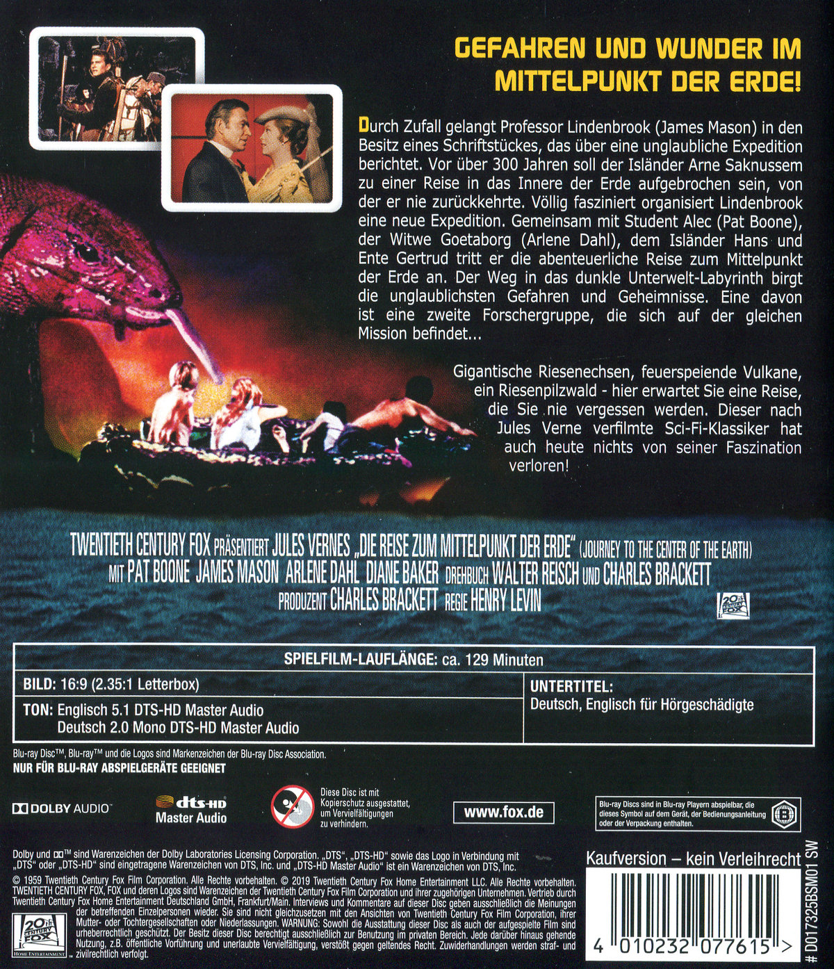 Reise zum Mittelpunkt der Erde, Die (blu-ray)