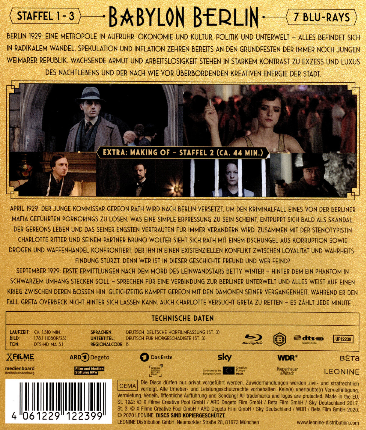 Babylon Berlin - Collection Staffel 1 - 3  [7 BRs]  (Blu-ray Disc)