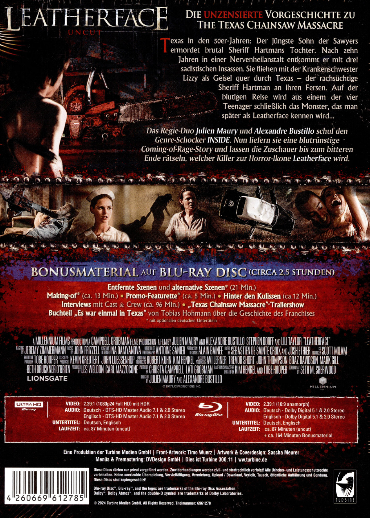 Leatherface - Uncut Mediabook Edition (4K Ultra HD+blu-ray)