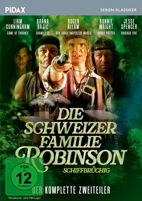 Die Schweizer Familie Robinson - Schiffbrüchig / Der komplette Abenteuer-Zweiteiler nach dem berühmten Roman von Johann David Wyss (Pidax Serien-Klassiker)  (DVD)