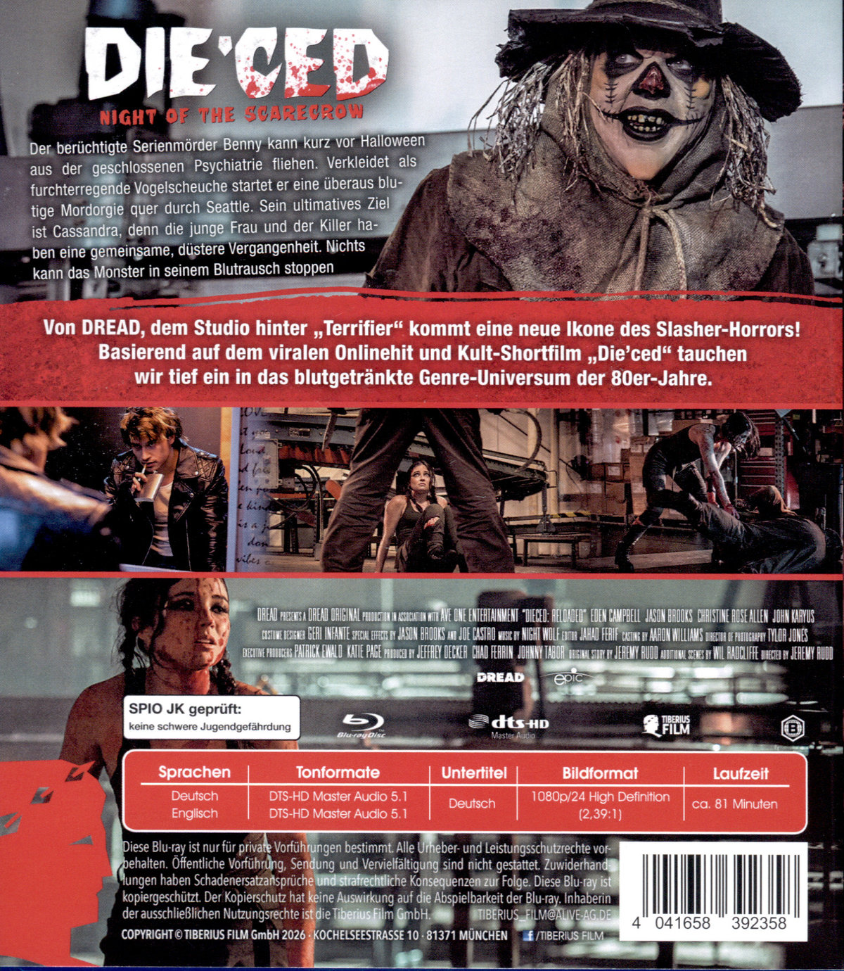 Die'ced - Dieced - Night of the Scarecrow - Uncut Edition  (Blu-ray Disc)