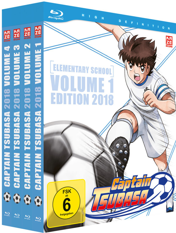 Captain Tsubasa 2018 - Gesamtausgabe - Bundle - Vol.1-4  [8 BRs]  (Blu-ray Disc)