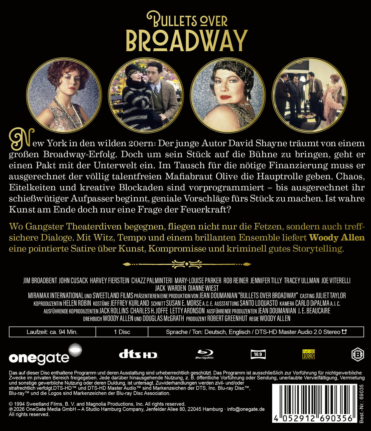 Bullets Over Broadway  (Blu-ray Disc)