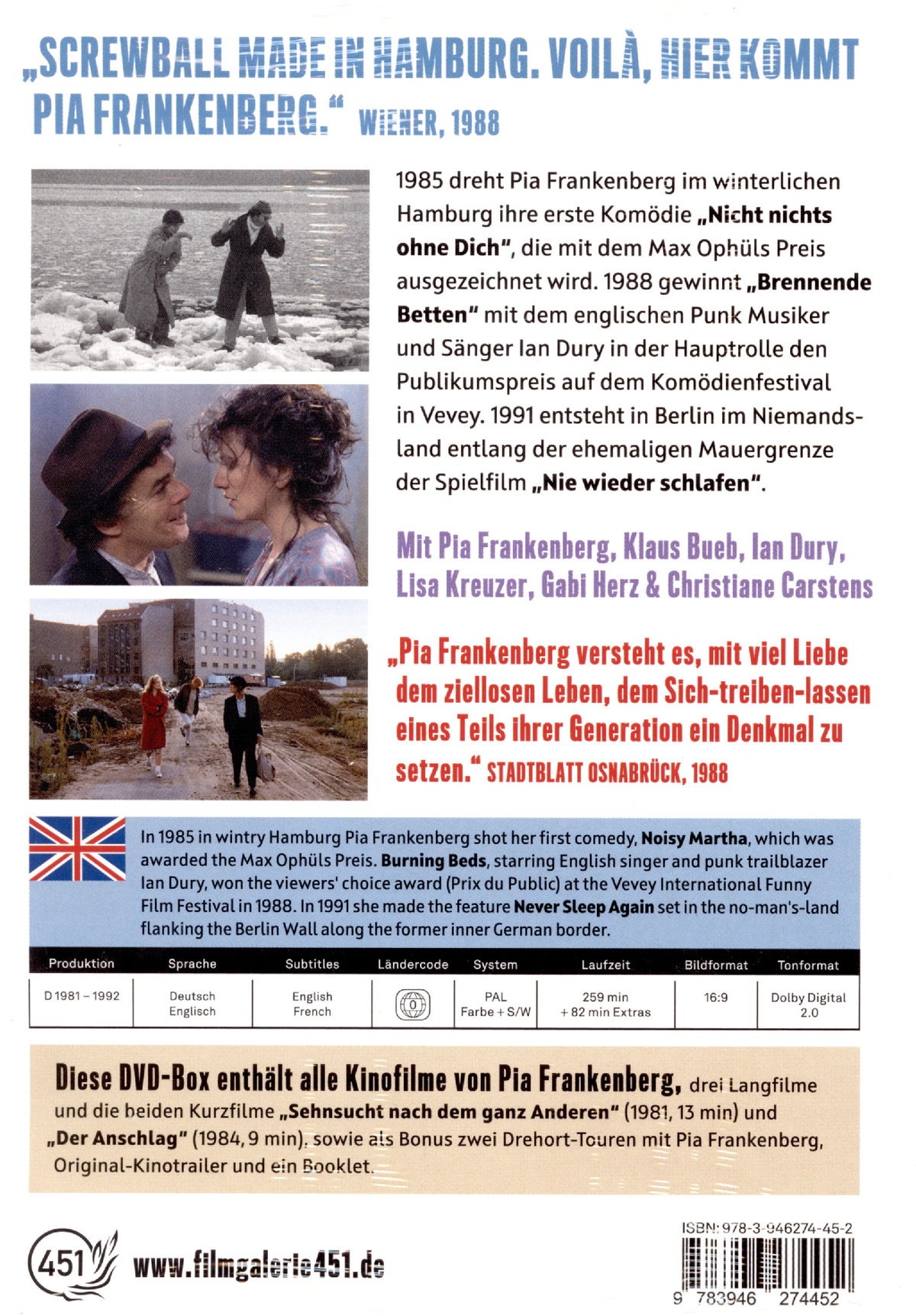 Pia Frankenberg - Filme  (Booklet, Schuber)  [3 DVDs]  (DVD)