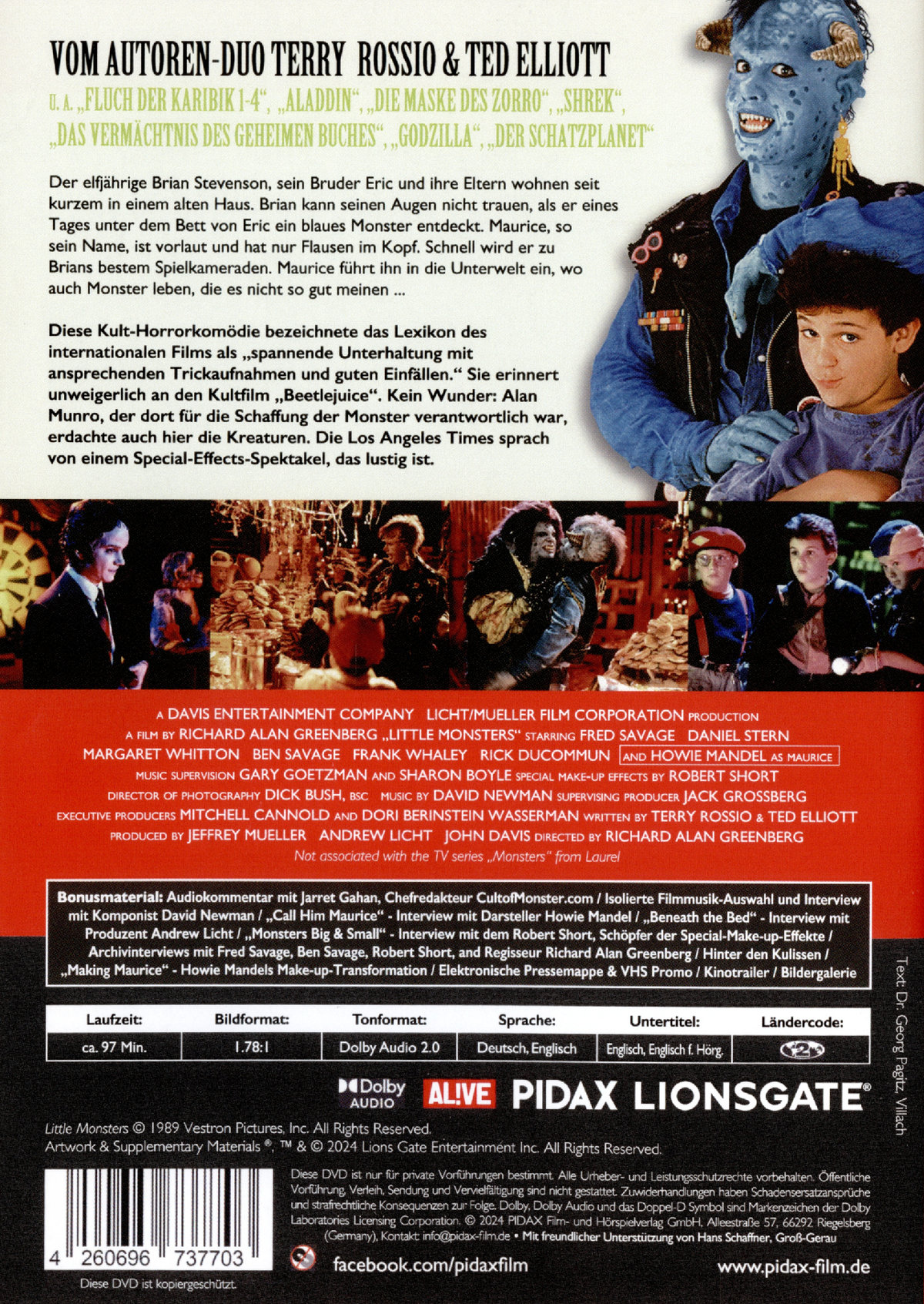 Little Monsters - Kleine Monster - Remastered Edition / Kult-Horrorkomödie mit Fred Savage (bekannt aus der Kultserie „Wunderbare Jahre“) (Pidax Serien-Klassiker)  (DVD)