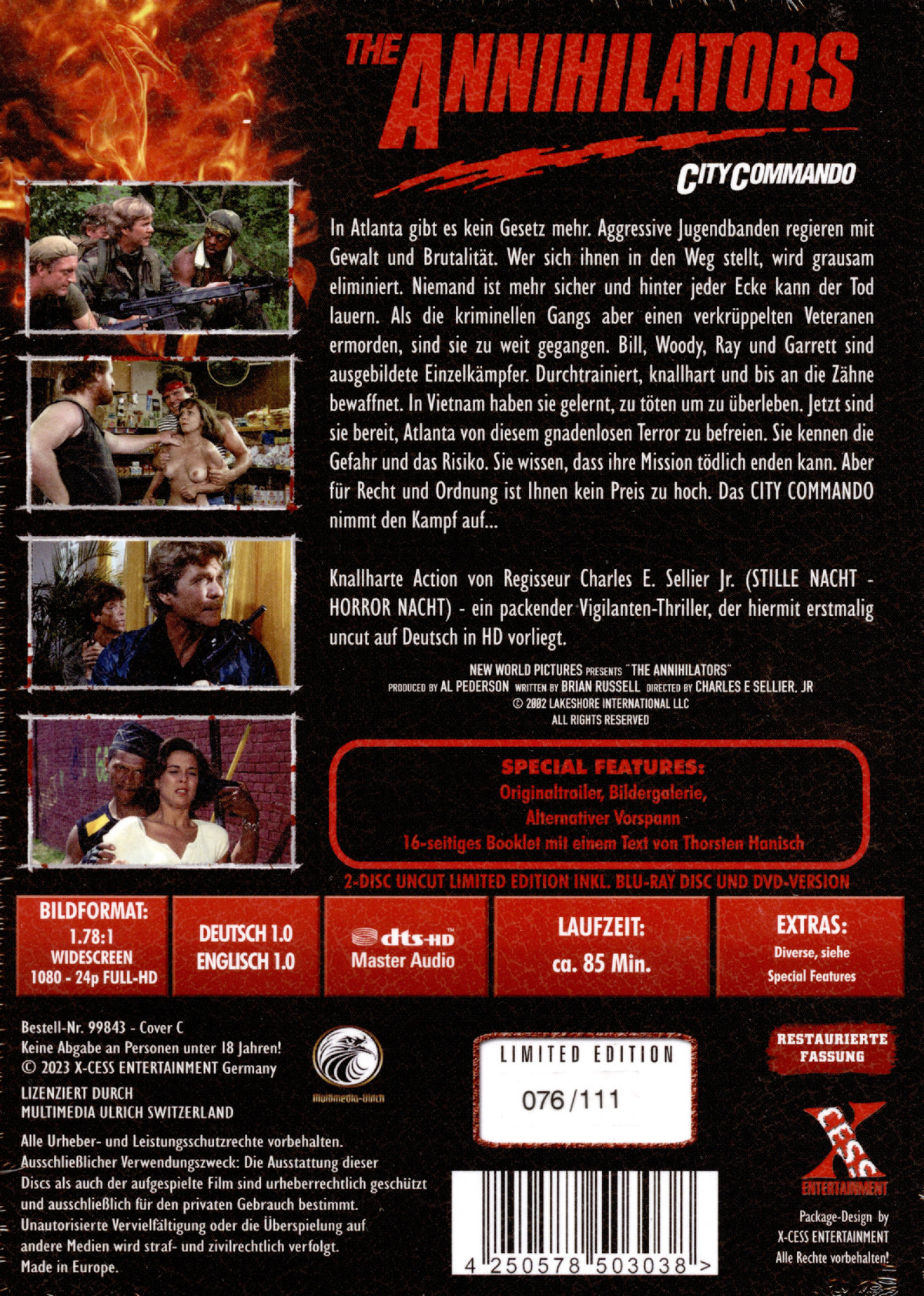 City Commando - The Annihilators - Uncut Mediabook Edition  (DVD+blu-ray) (C)