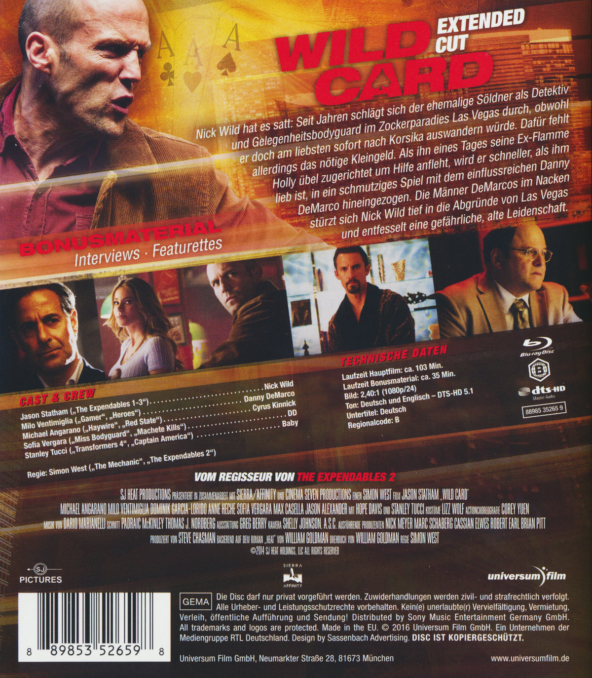 Wild Card - Extended Cut (blu-ray)
