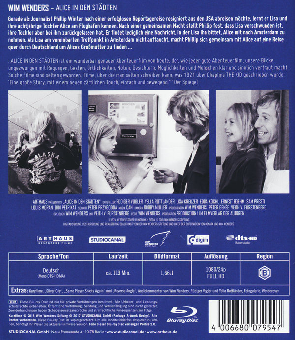 Alice in den Städten  (Blu-ray Disc)