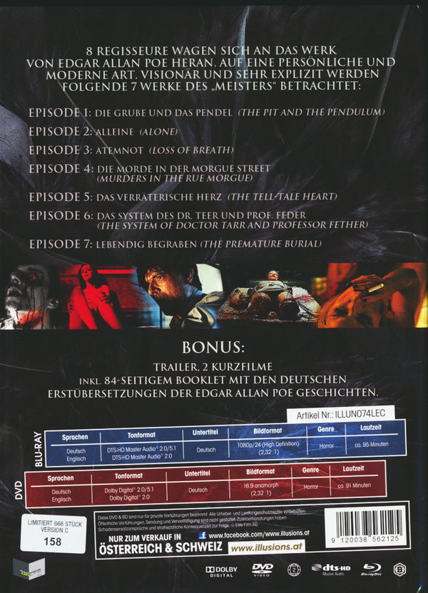 POE: Project of Evil - Uncut Mediabook Edition (DVD+blu-ray) (C)