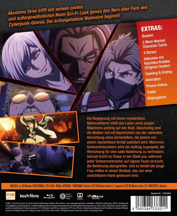 Akudama Drive - Staffel 1 - Vol. 1 (Ep. 1-4)  (Blu-ray Disc)