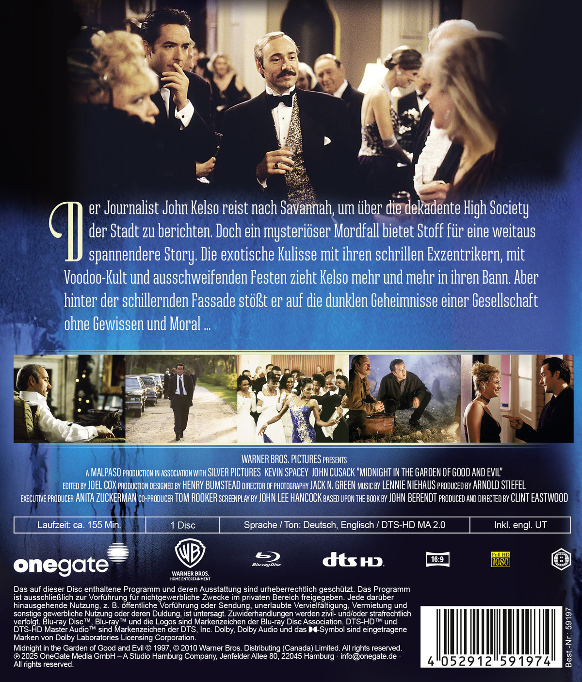 Mitternacht im Garten von Gut und Böse  (Blu-ray Disc)