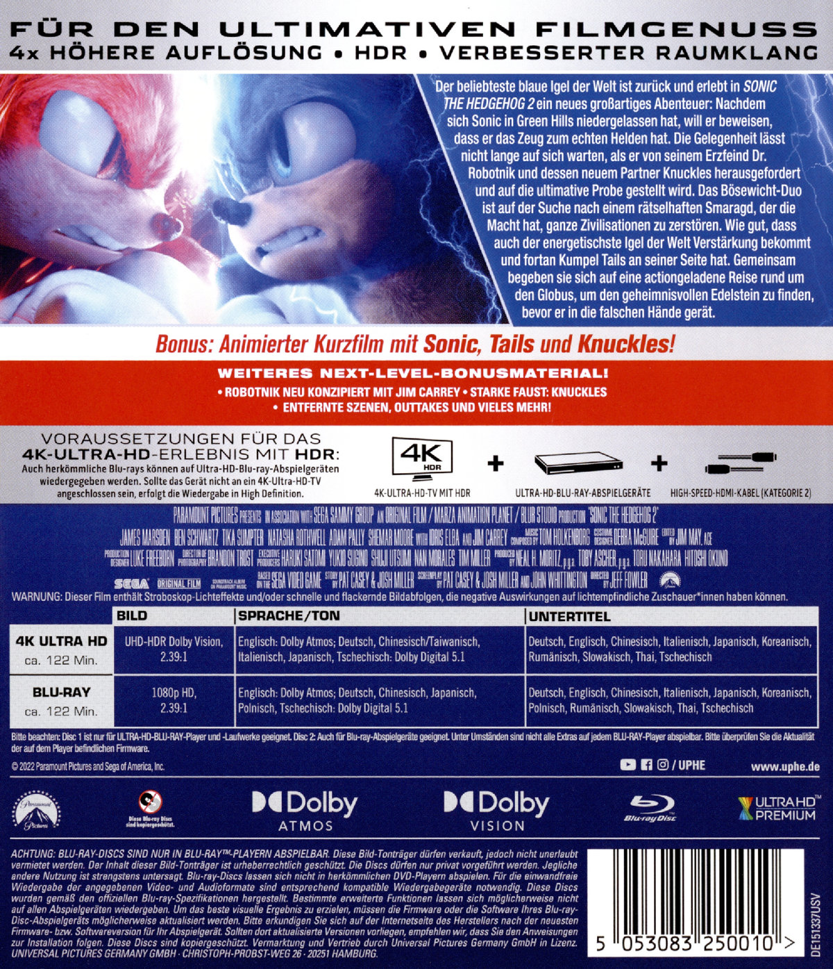 Sonic the Hedgehog 2 (4K Ultra HD)