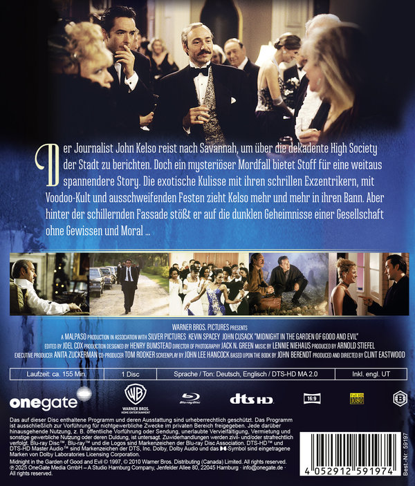 Mitternacht im Garten von Gut und Böse  (Blu-ray Disc)