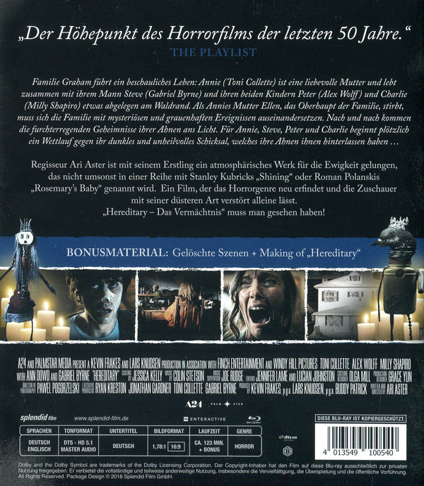 Hereditary - Das Vermächtnis (blu-ray)