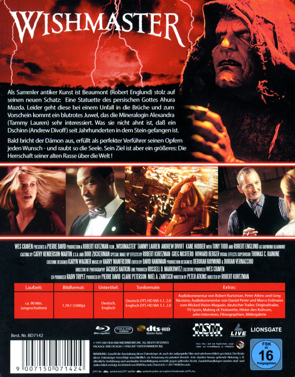Wishmaster - Uncut Futurepak (blu-ray)