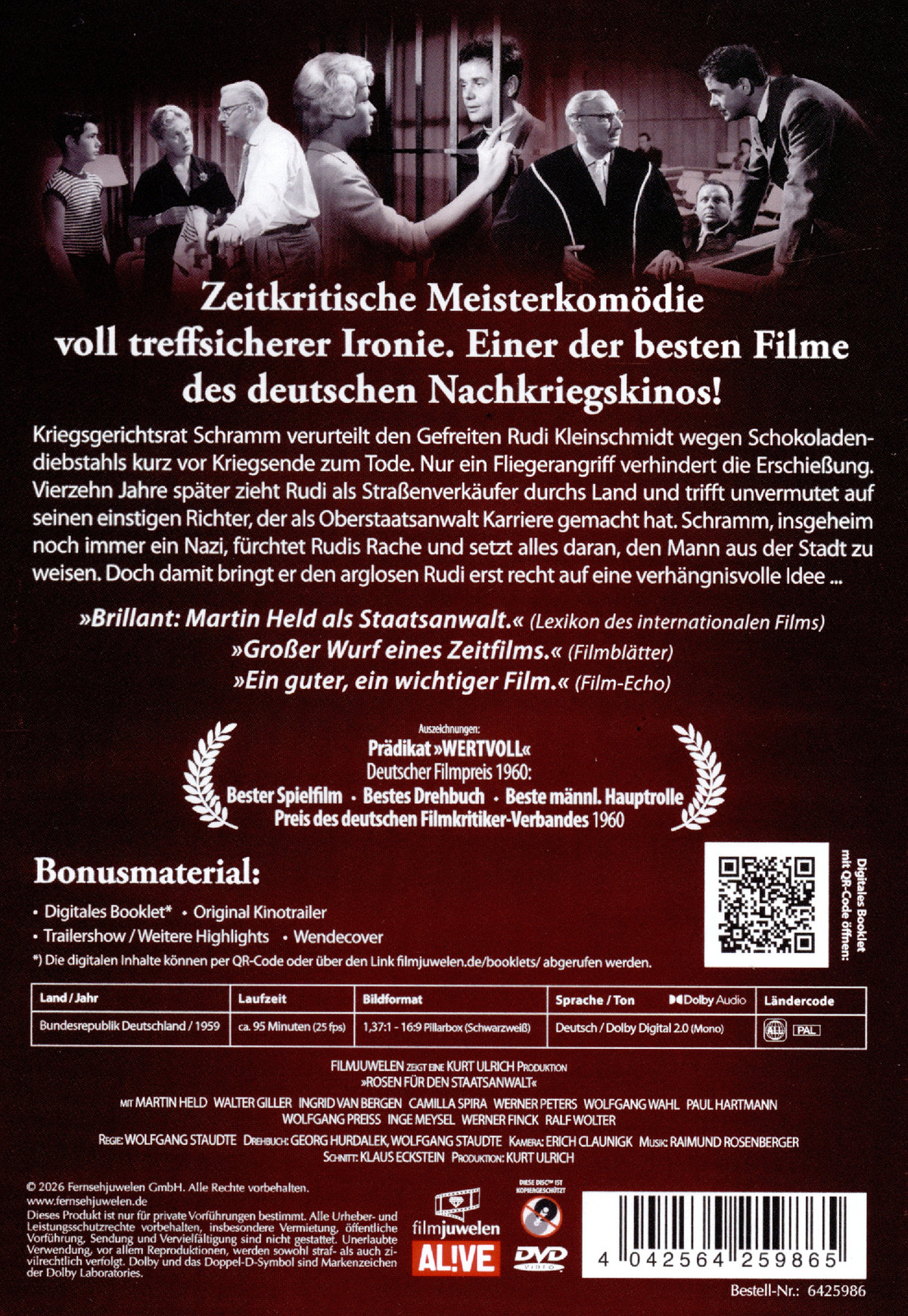 Rosen für den Staatsanwalt (Neuauflage)  (DVD)
