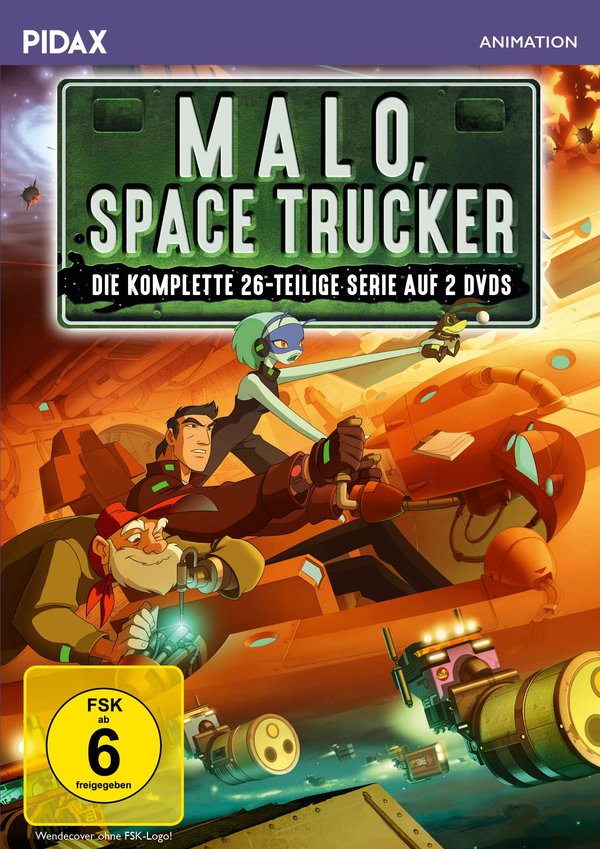 Malo, Space Trucker / Die komplette 26-teilige Science-Fiction-Zeichentrickserie (Pidax Animation) [2 DVDs]  (DVD)