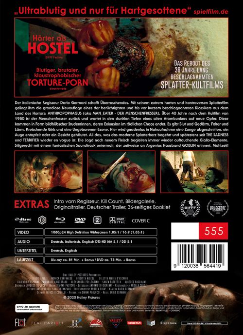 Man Eater – Der Menschenfresser ist zurück - Uncut Mediabook Edition  (DVD+blu-ray) (C)