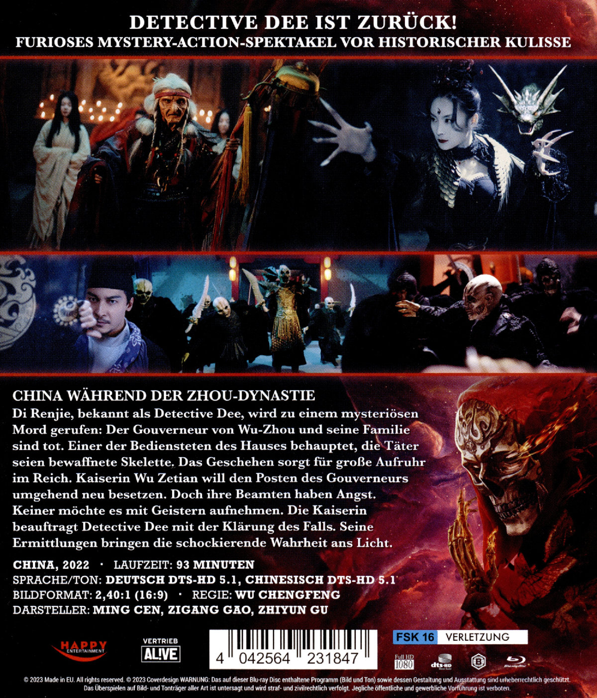 Detective Dee und die Armee der Toten (blu-ray)