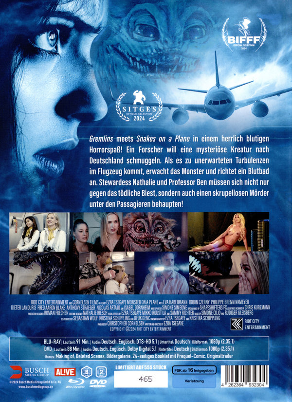 Monster on a Plane - Uncut Mediabook Edition  (DVD+blu-ray) (A)