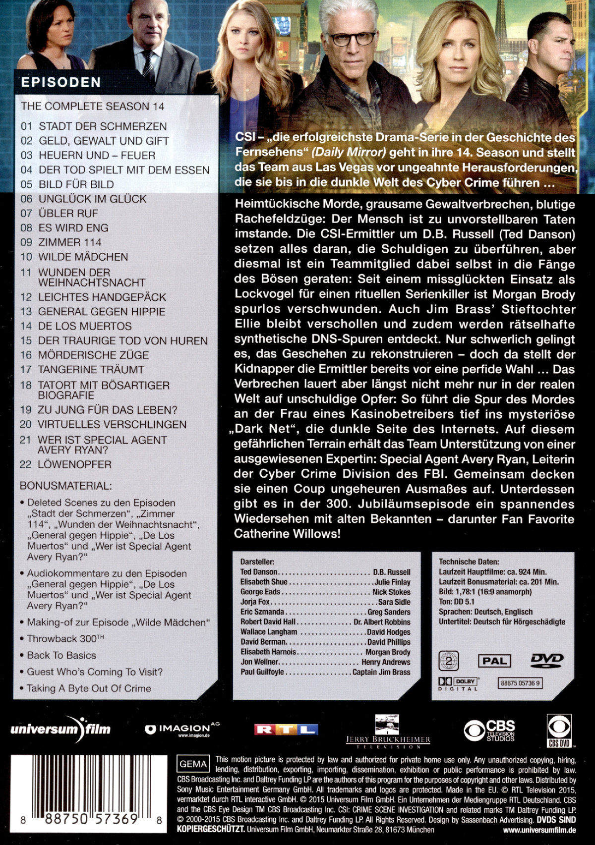 CSI - Season 14  [6 DVDs]  (DVD)