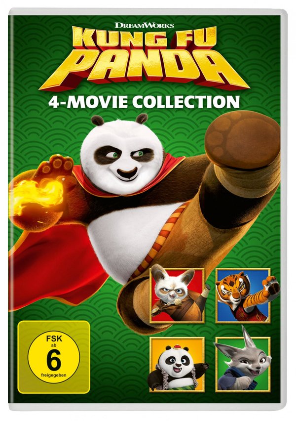 Kung Fu Panda - 1-4 Collection  [4 DVDs]  (DVD)