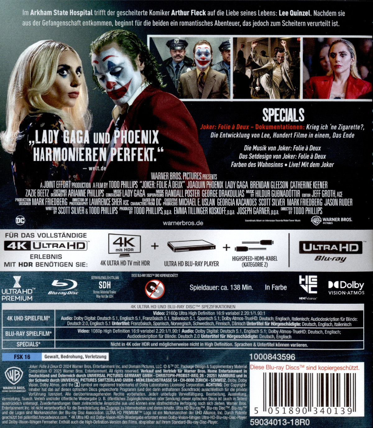 Joker: Folie à Deux  (4K Ultra HD) (+ Blu-ray)