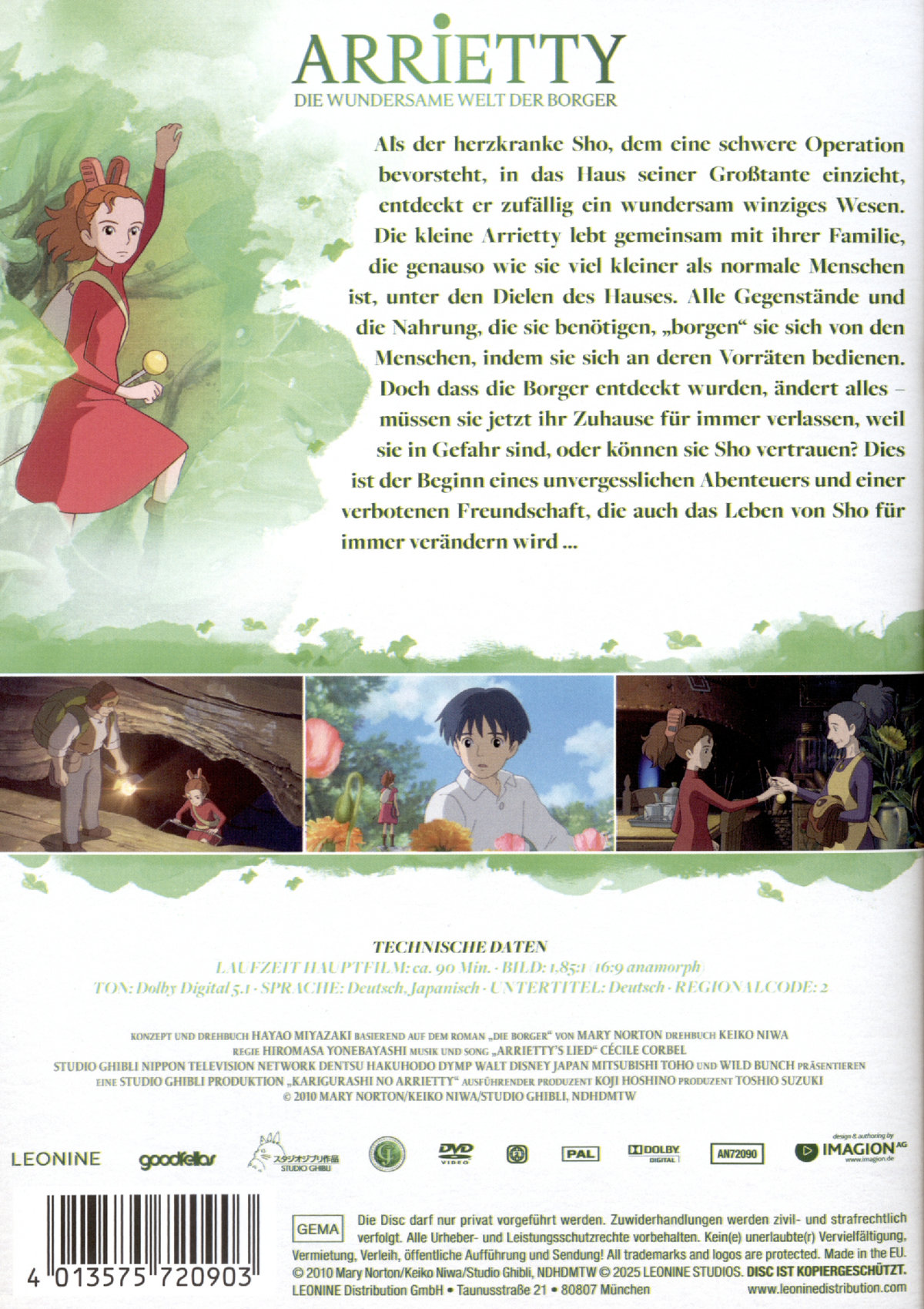 Arrietty - Die wundersame Welt der Borger - White Edition  (DVD)