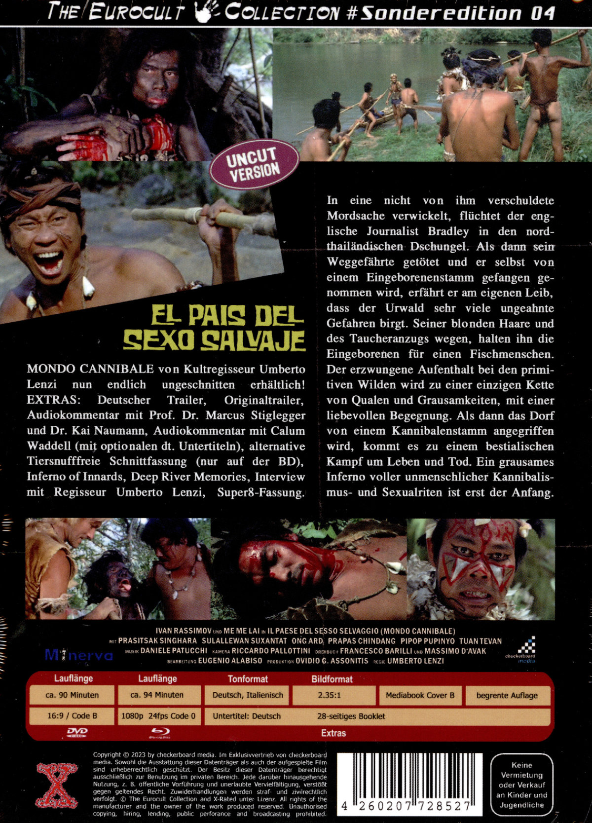 Mondo Cannibale - Uncut Mediabook Edition  (DVD+blu-ray) (B) (X-Rated)