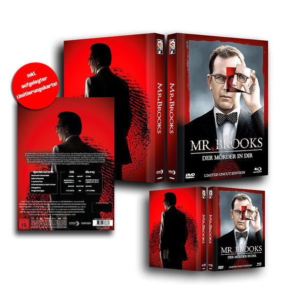 Mr. Brooks - Der Mörder in Dir - Uncut Mediabook Edition (DVD+blu-ray) (B)