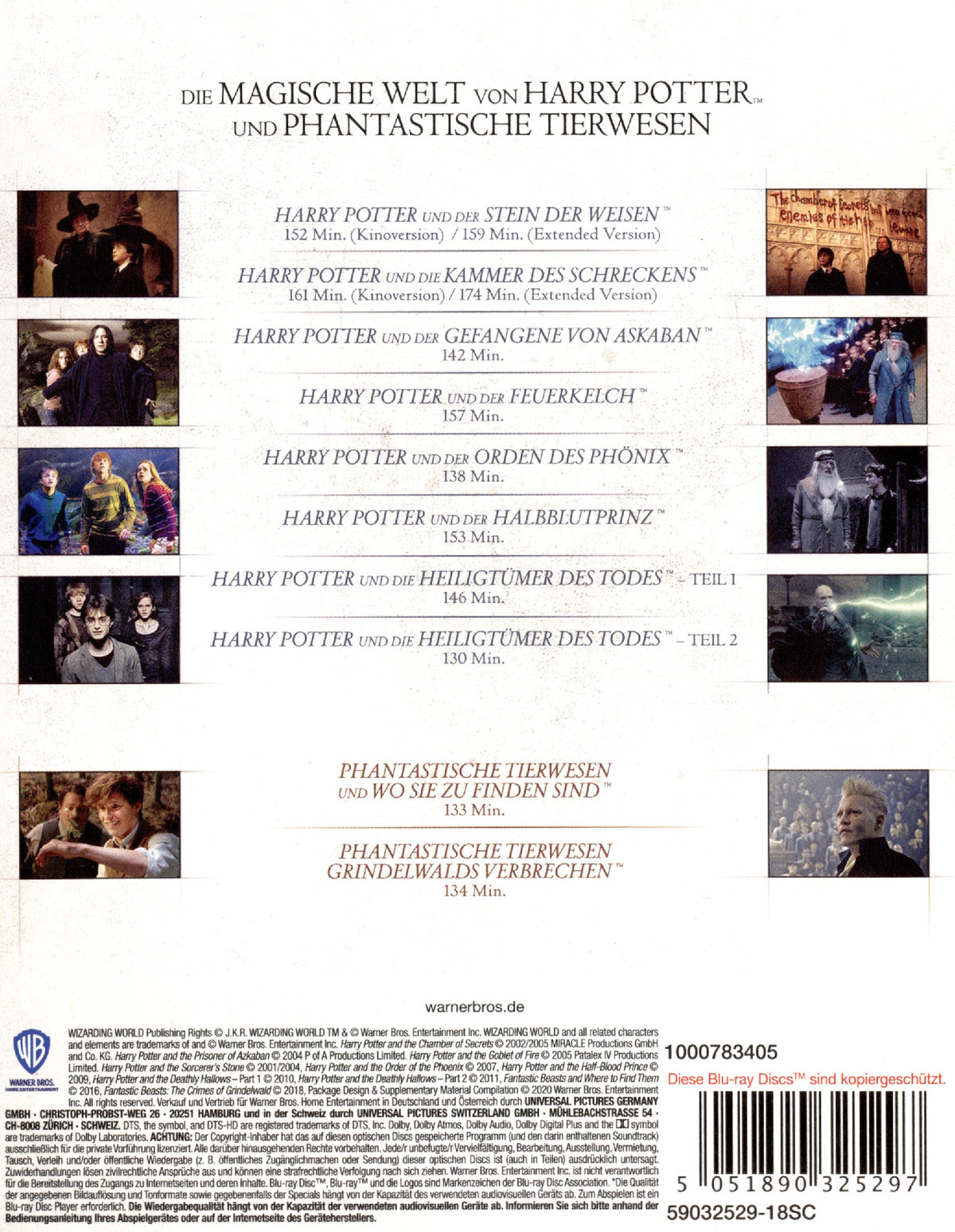 Wizarding World 10-Film Collection (blu-ray)