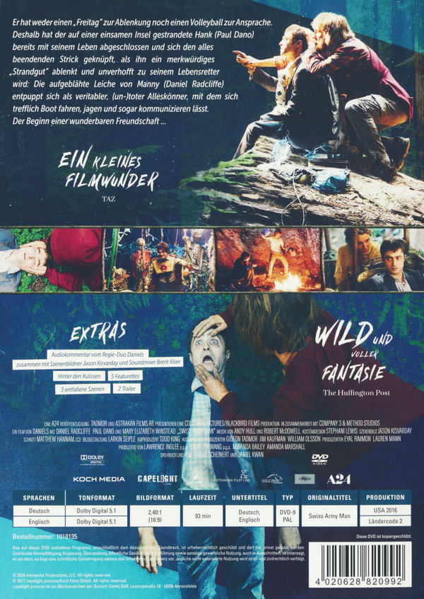 Swiss Army Man  (DVD)